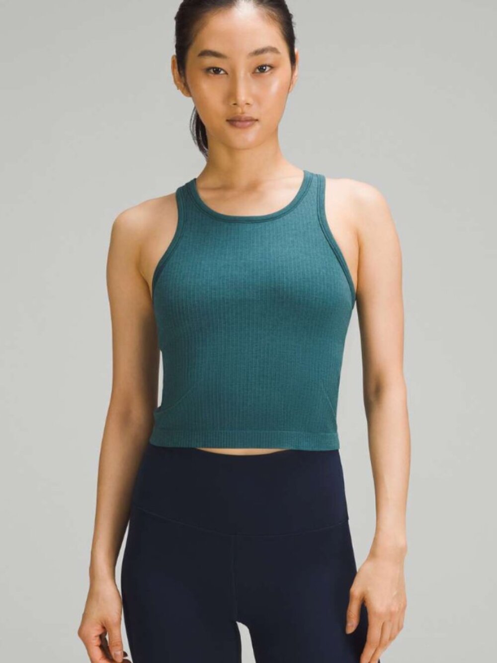 Lululemon Ebb to Street Cropped Racerback Tank Top
